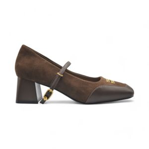 Khám phá Giày Búp Bê Nữ TGG D970-3 Màu Nâu Da Lộn Size 35