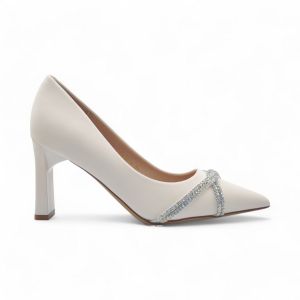 Khám phá Giày Cao Gót Nữ TGG 8138-8 Da Lụa Màu Nude Size 35