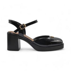 Khám phá Giày Hở Gót Nữ TGG 2510-3 Minmin Màu Đen Da Bóng Size 37