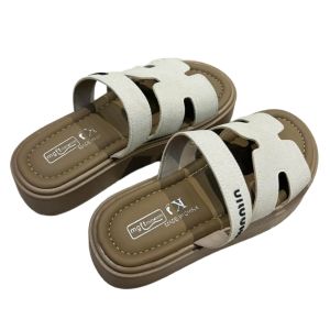 Khám phá Dép Nữ TGG 2025-8 Màu Kem Đế Nâu Size 35