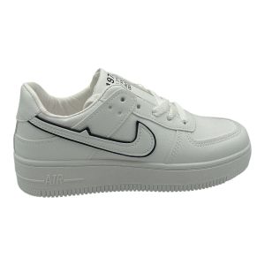 Khám phá Giày Thể Thao Nữ TGG AJ008 Viền Đen Dây Trắng Size 36