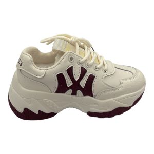 Khám phá Giày Thể Thao Nữ TGG F1 Màu Be Phối Đế Đỏ Chữ NY Size 35