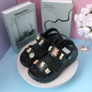 Khám phá Dép Crocs Nữ TGG 2015 Màu Đen Quai Đính Charm Size 36