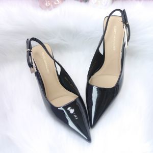Khám phá Giày Cao Gót Nữ TGG 983-12 Màu Đen Da Bóng Size 35